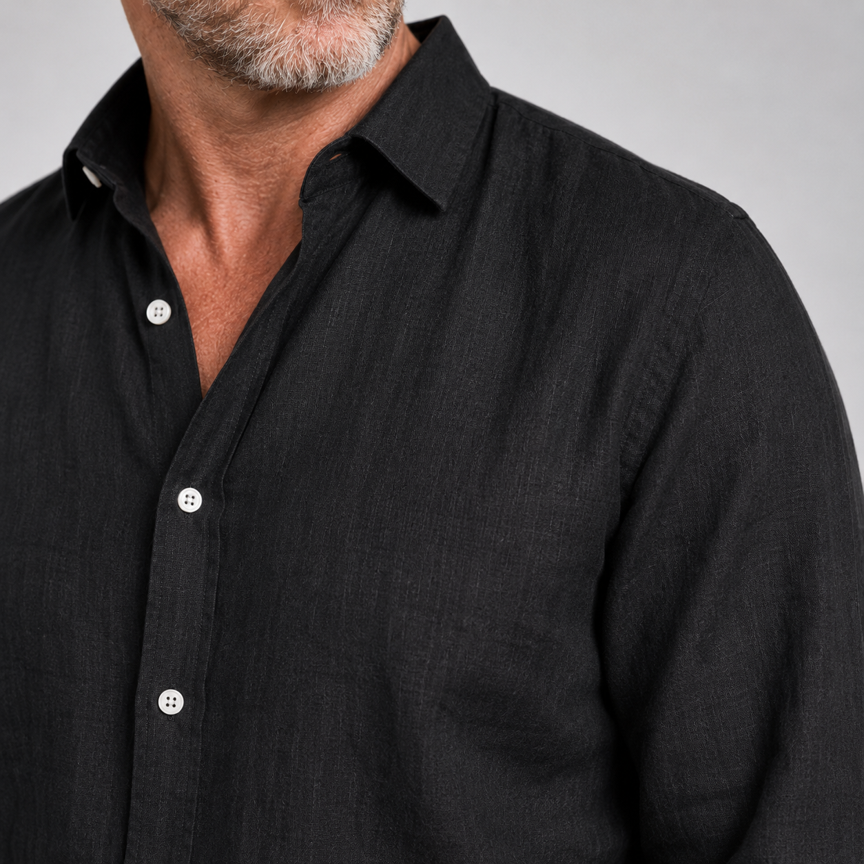 Camisa de lino cómoda y flexible para hombre