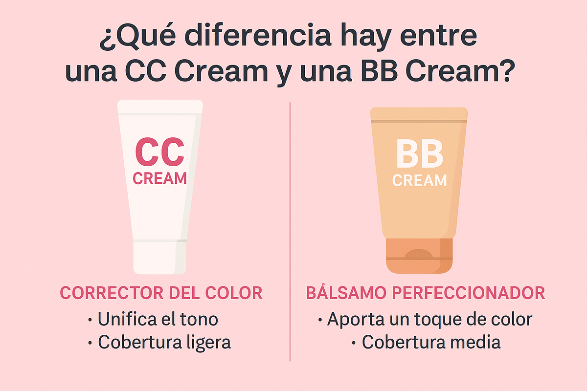 ¿Qué diferencia hay entre una CC Cream y una BB Cream?