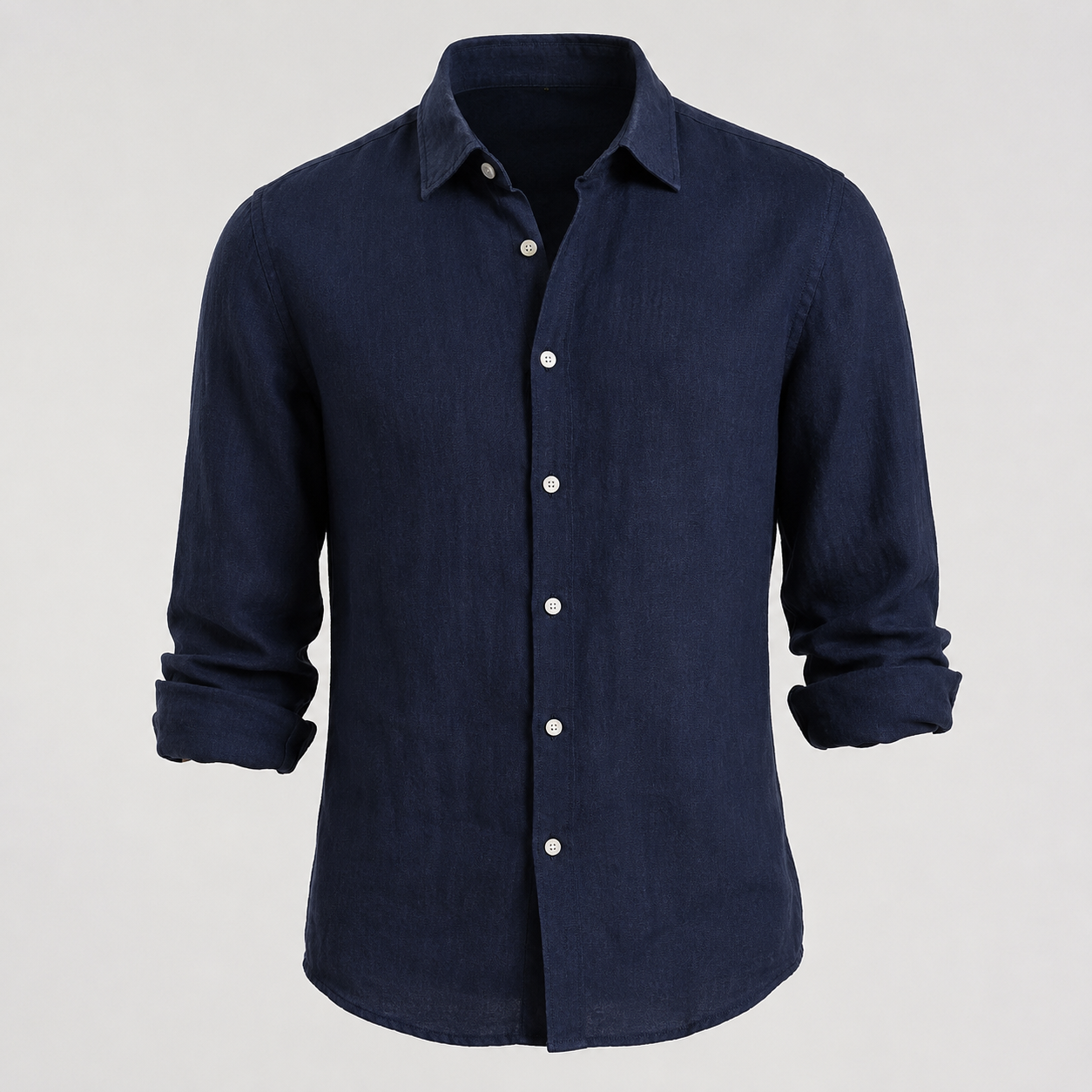 Camisa de lino cómoda y flexible para hombre